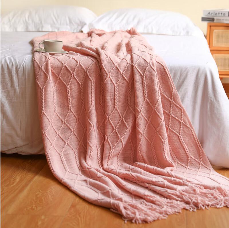 Duoshu Acrylic Knit Throw Blanket