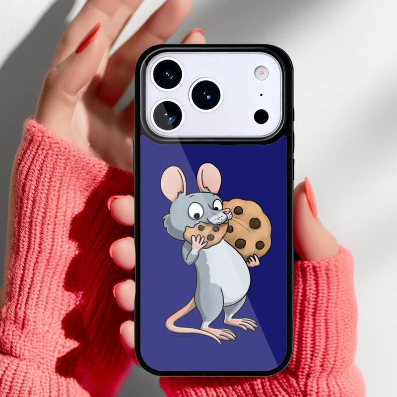 Милый Мультяшный Животный Крыса Чехол для Телефона для iPhone 17 16 15 14 13 Pro Max Задняя Крышка для 12 11 Pro Coque