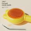 Pet Rabbit & Cat Hair Removal and Massage Comb – Self-Cleaning Detangling Tool for Loose Hair