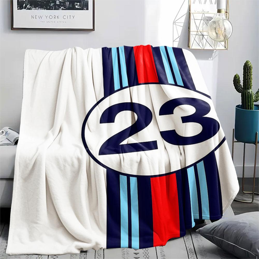 1PC Martini Racing Patterned Flannel Blanket Suitable For All Seasons for Home Decor Warmth and Comfort Gifts Holiday Present