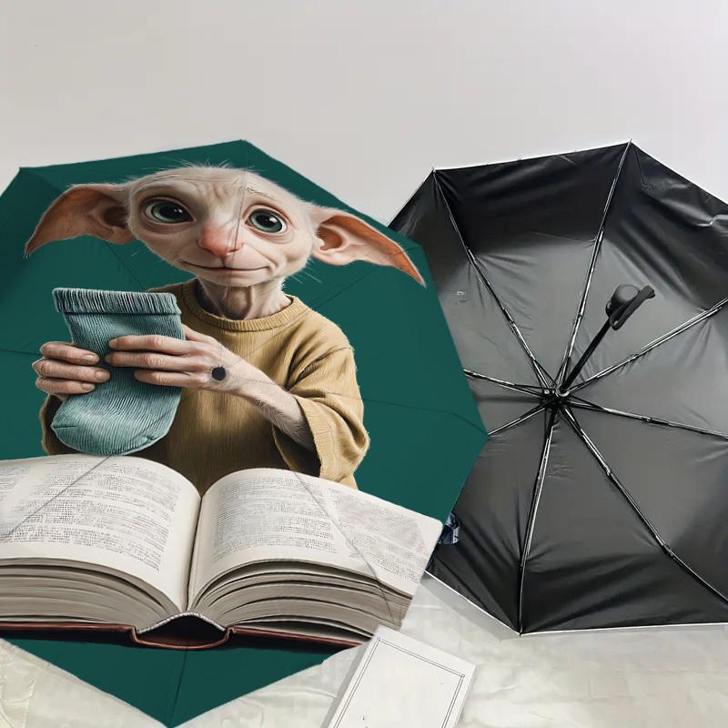 1PC Warner Dobby socks Umbrella-8-Rib Reinforced, Automatic Open, Lightweight & Durable-A62