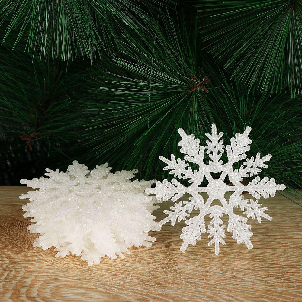 Hanging Pendant Charming Christmas Tree Decor Glitter Snowflake Festival Decoration Party Ornaments
