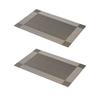 2 Pieces Woven Placemat Restaurant Home Hotel Table Mats PVC Cushion European Style Bowl Coaster Pad Tablecloth