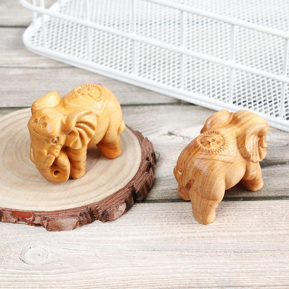 Украшения для дома своими руками Мини-статуэтки животных Деревянные фигурки слонов Чакра Исцеление Талисман на удачу