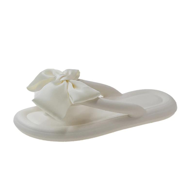 Летние женские плоские тапочки из ЭВА, новые модные женские шлепанцы с бабочкой, легкие женские сандалии для отдыха на природе, пляжная обувь