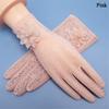 Women Non-Slip Riding and Driving Flowers Mittens Lace Gloves Sunscreen Gloves Ice Silk