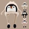 Windproof Cartoon Penguin Balaclava Hat Breathable Ear Protection Cap  Outdoor Activities