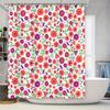 Floral Printed Shower Curtains Waterproof Bathroom Decor For Home Decoration Wall Art Modern Design