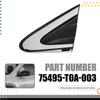 For Honda CRV 12-16 Side Mirror Corner Triangle Garnish Panel Car Window Replacement Part Plate 75490-T0A-003 75495-T0A-003 A