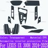 For LEXUS UX 300H (2025 2024) Gearbox Panel Navigation Screen Automotive Interior TPU Protective Film Cover Anti-Scratch