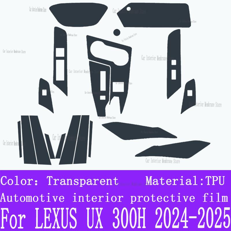For LEXUS UX 300H (2025 2024) Gearbox Panel Navigation Screen Automotive Interior TPU Protective Film Cover Anti-Scratch