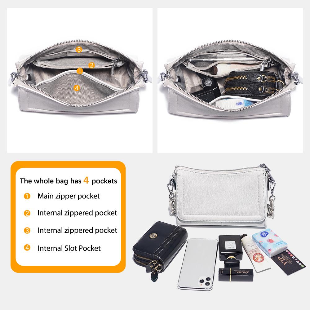 Zency Fashion Акриловая цепочка Сумка-тоут для женщин Роскошная маленькая сумка под мышкой