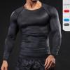 Мужская профессиональная фитнес-рубашка с длинным рукавом и быстросохнущая