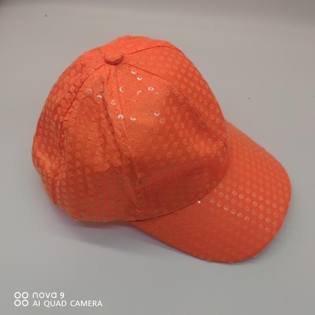 Adult Performance Fluorescent Sequin Baseball Cap Common Fabric Feature for Night Parties and Stage Use