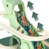 Электрическая игрушка-горка «Лазающий Динозавр» с музыкой, набор из 3 динозавров и трек с машинками-головоломками, интерактивная игра для детей