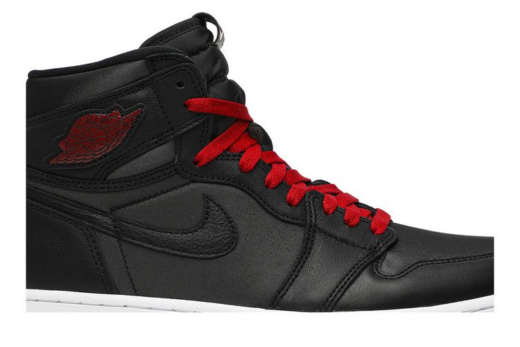 Jordan 1 Retro High Черный сатин Красный тренажерный зал