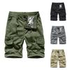 Men's Casual Color Outdoors Pocket Beach Work Trouser Cargo Shorts Pant