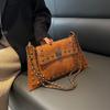 Vintage Envelope Bag Chain Strap Single Shoulder Bag Personalized Rivet Crossbody Bag Fashionable Underarm Bag