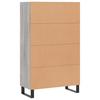 Highboard Grey Sonoma 69.5x31x115 cm Engineered Wood