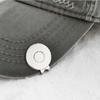 2pcs Golf Ball Marker Hat Clip Silver Durable Removable Magnetic Aiming Marker Professional Golf Training Aids Accessories