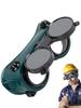 Welding Glasses Grinding Goggles Double Flipp Welding Glasses Protective Glasses Welder Welding Dust Goggles And Wind Goggles
