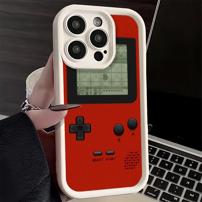 Phone Case for iPhone 17 Air 16E 15 16 Pro Max Game Console Trend Pattern Cover 14 Plus 13 12 Mini Soft Shell Silicone Fundas