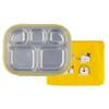 Aiju Meal Tray Bag Lunch Box Low Type Bear, Meal Tray + Lid + Bag, Mixed Colors, Popular Korean Parenting Items