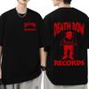 Death Row Records T Shirt Men Women Cotton High Quality Aesthetic T-shirt Tupac 2pac Vintage Hip Hop T-shirt Harajuku Streetwear