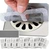 30/50 Disposable Shower Drain Hair Catcher Mesh Shower Drain Covers Floor Sink Strainer Filter Hair Stopper For Bathroom Kitchen