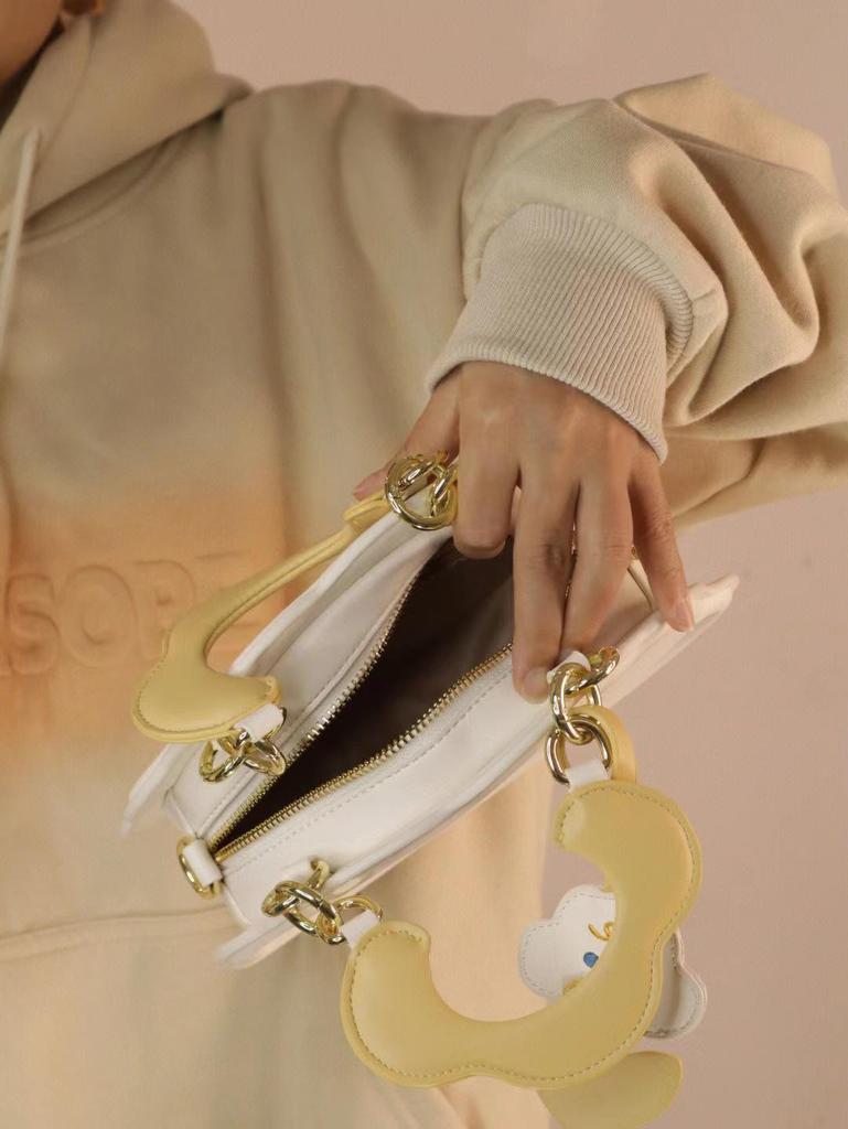 Нишевая милая кремовая сумка-облако через плечо 2025 - Простая и универсальная для женщин