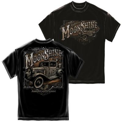 ERAZOR BITS MOON SHINE TRUCK Футболка с фольгой Moonshine Серебряная фольгированная Мужская Новая Унисекс Футболка