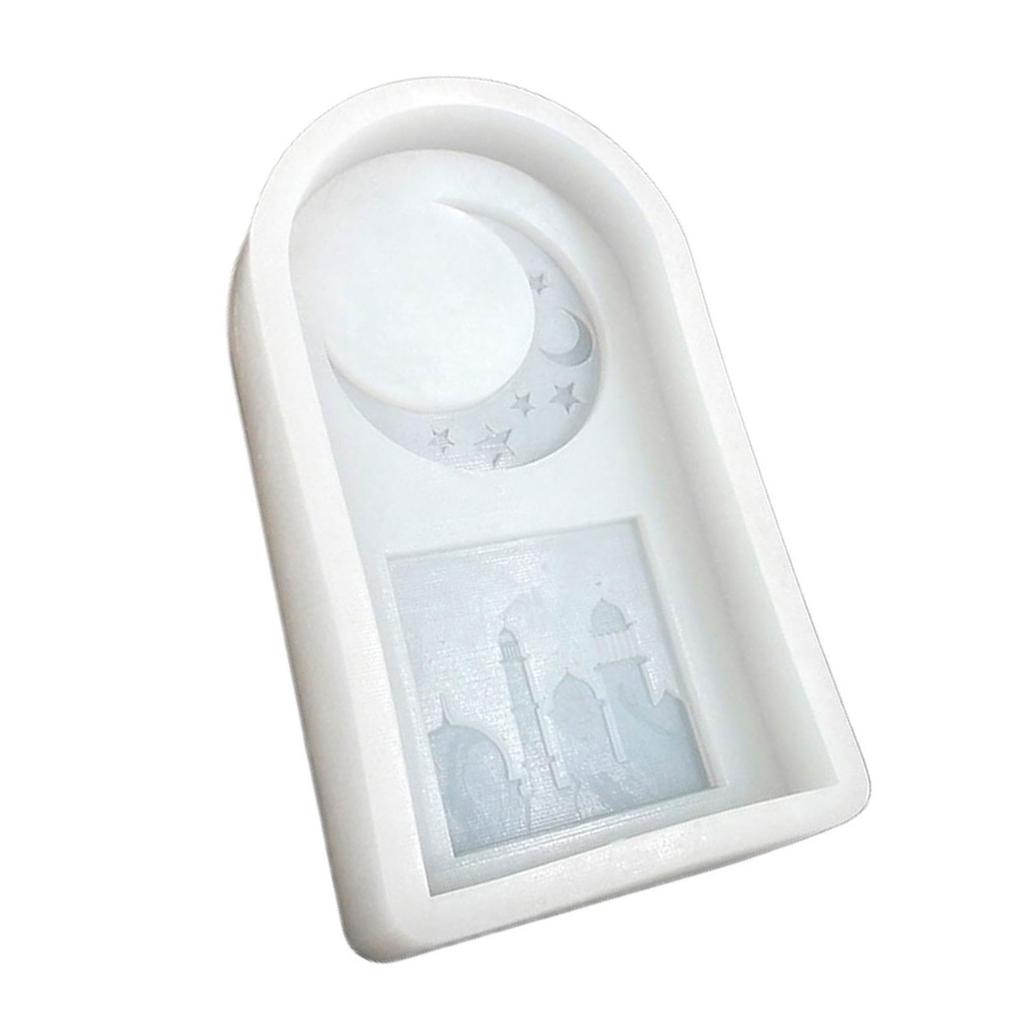 Moon Castle Pattern Silicone Mold Fondant Chocolate Mold Scented Candle Mold Table Ornament Epoxy Resin Mold Nonstick