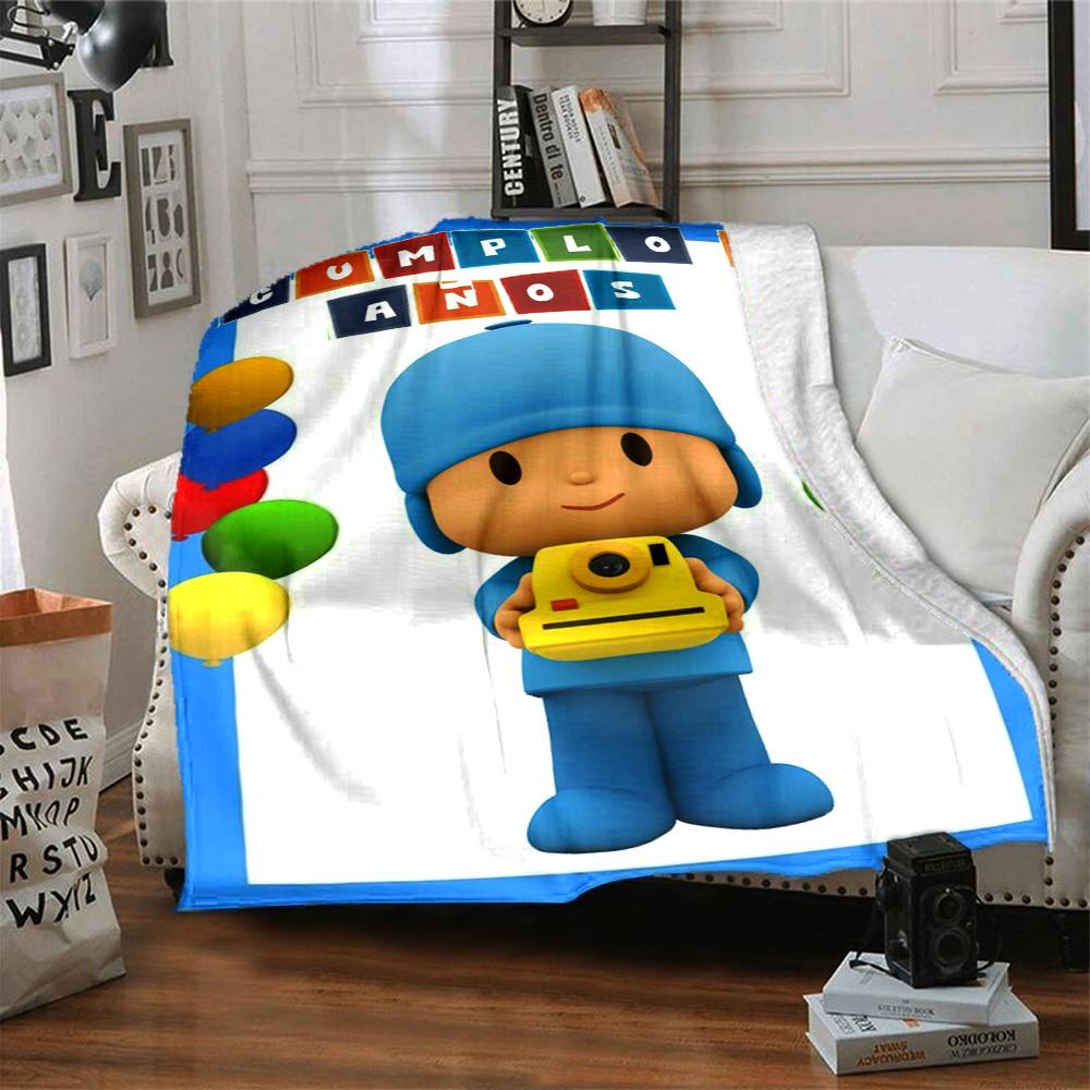Pocoyo Blanket Soft & Cozy Suitable for Picnics Sofa Office Chair All-Season Use Modern Suitable for Gifting Relatives and Friends