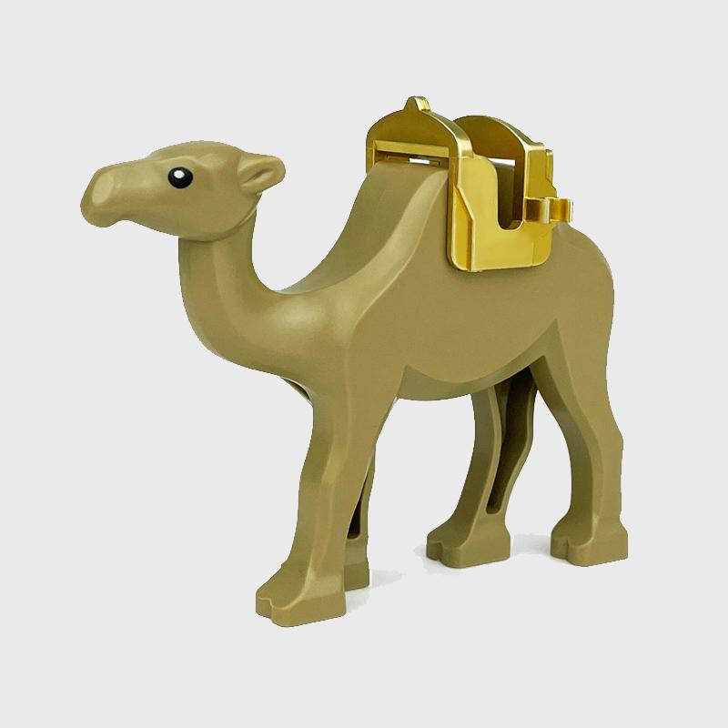 MOC Medieval Castle Orc Soldiers Figures Wolf Chariot Mount Knights King Warrior Elephant Goat Building Blocks Bricks Toys Gifts