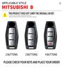 Interior Mouldings Zinc Alloy + Silicone Car Key Case Cover Shell Fob For Mitsubishi Outlander 2022 2023 2024 Control Car Interi