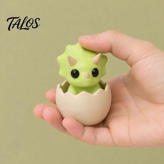 Кликер-яйцо динозавра Talos, Игрушка-фиджет, 3D-печатная скорлупа яйца динозавра, кликер для пальцев, карманная игрушка с кнопкой для снятия тревоги и стресса