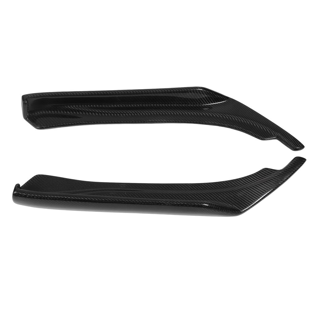 2 Pcs Rear Bumper Splitter Diffuser Carbon Fiber Side Lip Splitters Aprons Extension Replacement