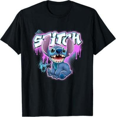 Lilo And Stitch Neon Graffiti Style TShirt Size S 4XL