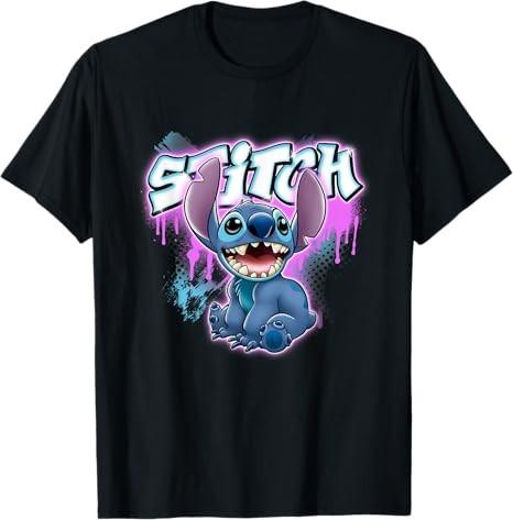Lilo And Stitch Neon Graffiti Style TShirt Size S 4XL