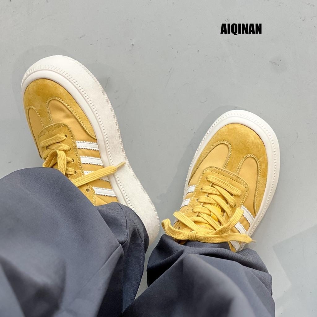 2025 summer new leather platform white shoes women's versatile casual sports board shoes heightening breathable bread shoes