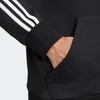 adidas ESSENTIALS E 3S FZ FL Термокуртка с капюшоном и подкладкой из флиса для бега Мужская Черная DQ3101