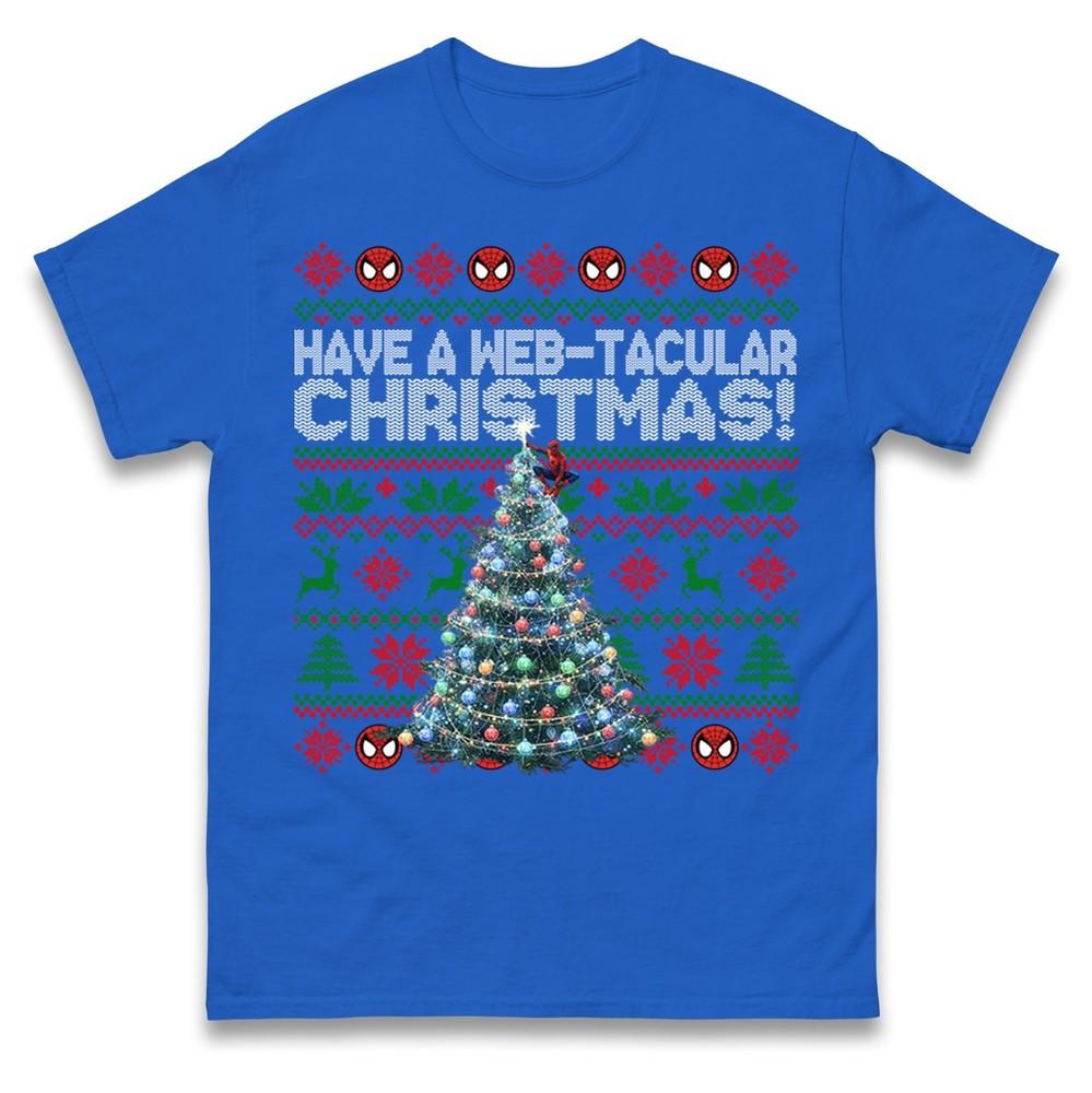Spiderunisex Christmas T Shirt Have A Webtacular Christmas Tee Funny Xmas Top