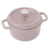 Cocotte Round Chiffon Rose Both Hand Cast Enamel Pot IH Compatible Japanese Product with Serial La Cocotte Round "Pico 16cm" [Authorized Number]