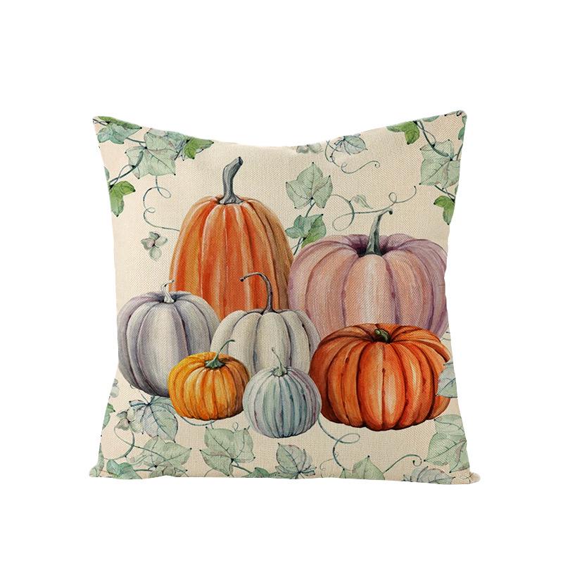 Home Thanksgiving Pumpkin Polyester Pillow Cover Home Sofa Pillow Cushion Cover