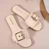Fashion Sandals and Slippers for Women To Wear Outside, New Flat-soled Fashion and Versatile Lazy Flip Slippers for Summer 2025