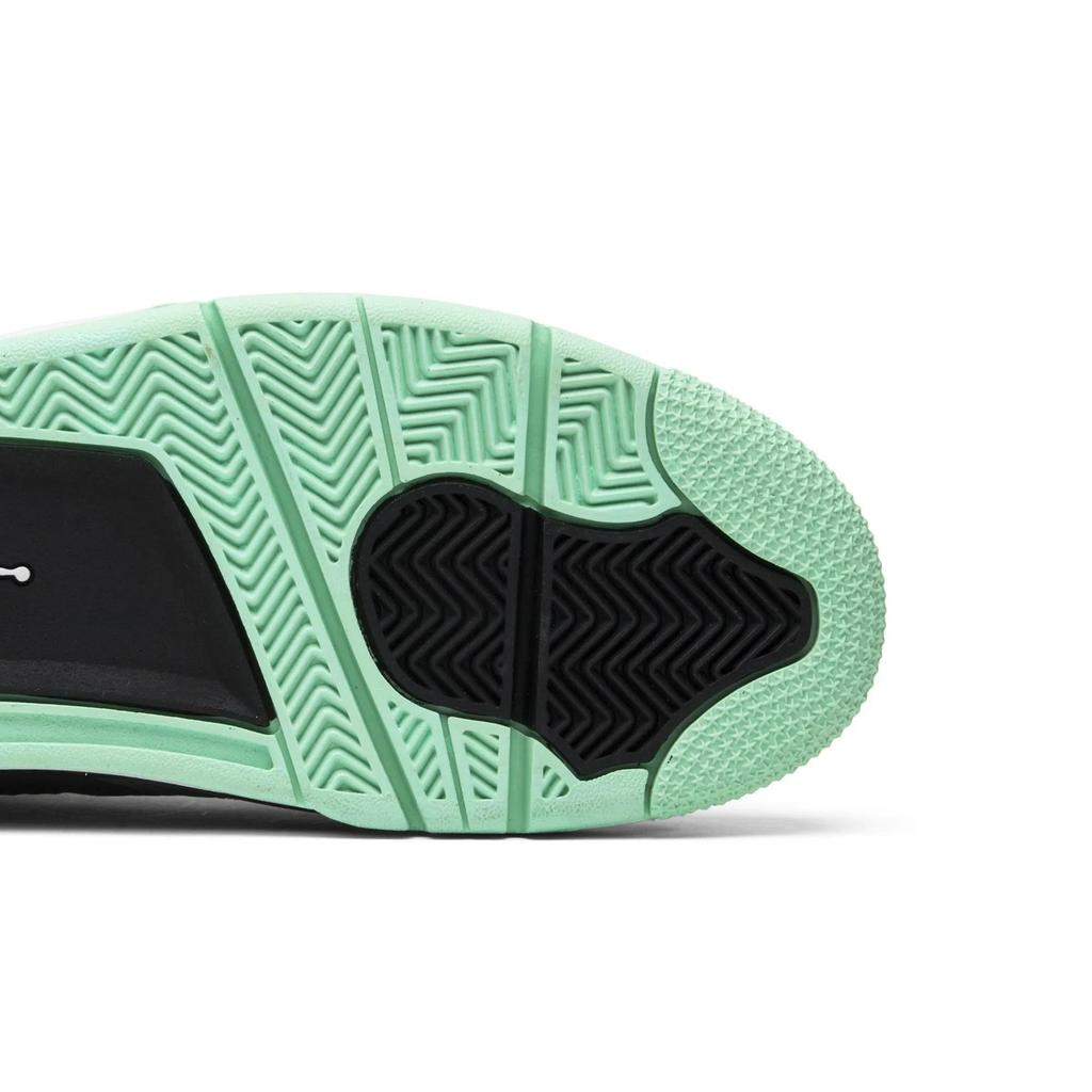 Air Jordan 4 Retro 'Green Glow' (Unisex) Dark Grey / Green Glow / Cement Grey / Black Vintage Basketball Shoes 308497 033