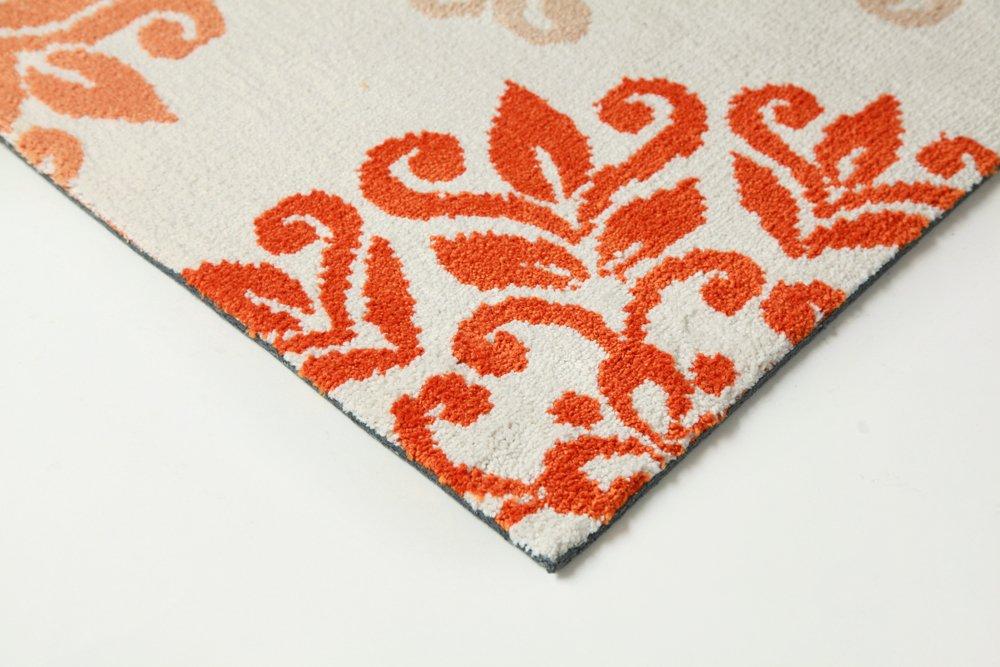 IKEHIKO Neil Orange Entrance Mat, Approx. 45 X 75cm, Nordic Modern Design, #2026800