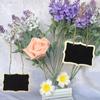 6Pcs Mini Chalkboards Blackboard Tags Hanging Message Board Signs for Weddings Kids Crafts