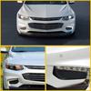 2X Front Driver Bumper Passenger Fog Light Cover Cap Black Fit Chevrolet Malibu