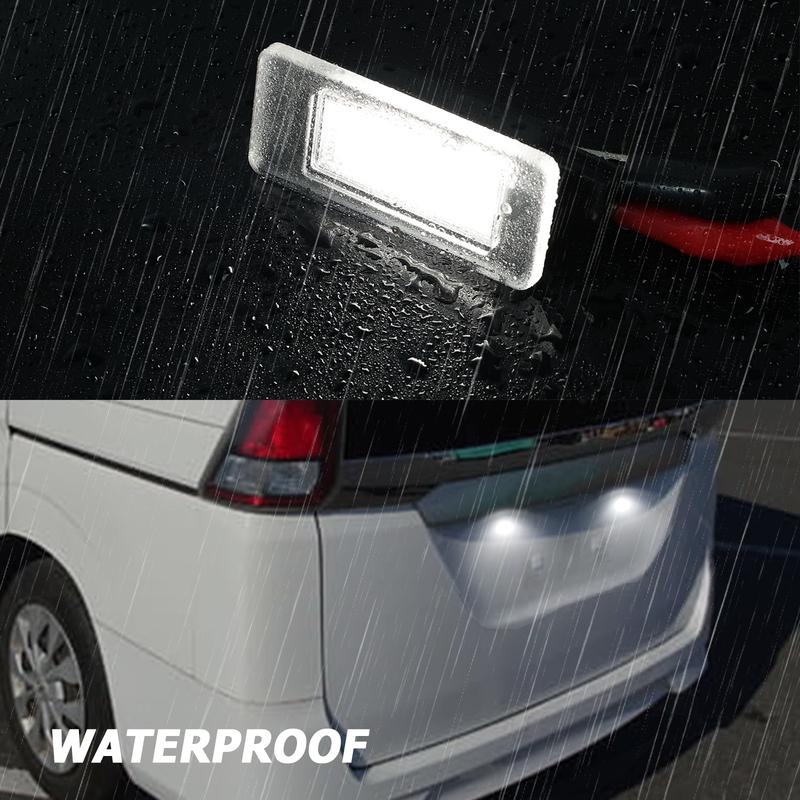 For Nissan Serena C27 Rogue -2024 2016- Waterproof 6000K License Plate Lamp Lights 265108990E Rear Tag Bulb Replacement